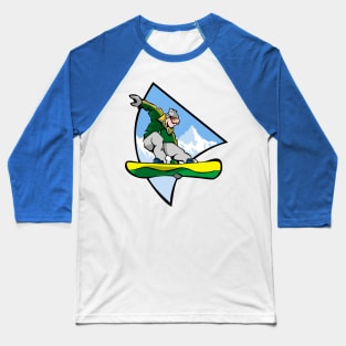 Snowboarding Baseball T-Shirt